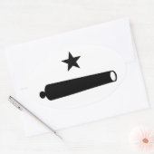 Kom en neem het Logo (TX) Ovale Sticker (Envelop)