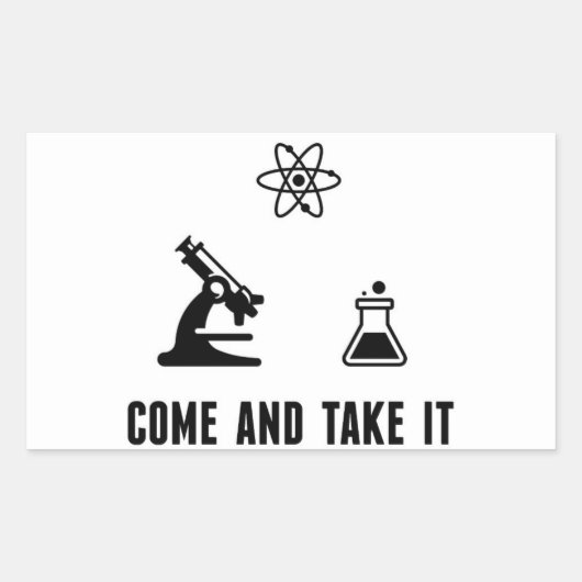 Kom en neem het mee naar Science Sticker (Voorkant)