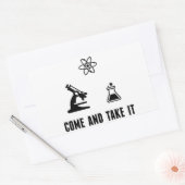 Kom en neem het mee naar Science Sticker (Envelop)