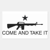 Kom en neem het Pistool Sticker (Voorkant)