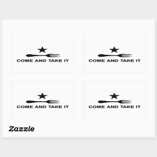 Kom en neem het Sticker. Rechthoekige Sticker