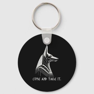 Kom en neem het strijdspreekwoord Anubis Ancient E Sleutelhanger