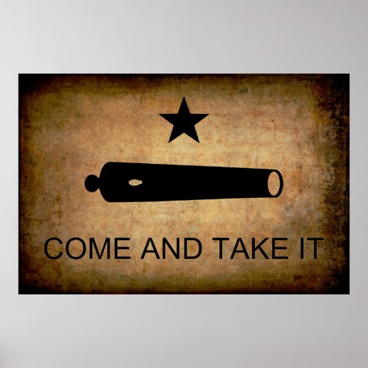 KOM EN NEEM HET! TEXAS FLAG 1835 POSTER (Voorkant)