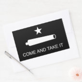 Kom en neem het vlag (omgekeerd) rechthoekige sticker (Envelop)