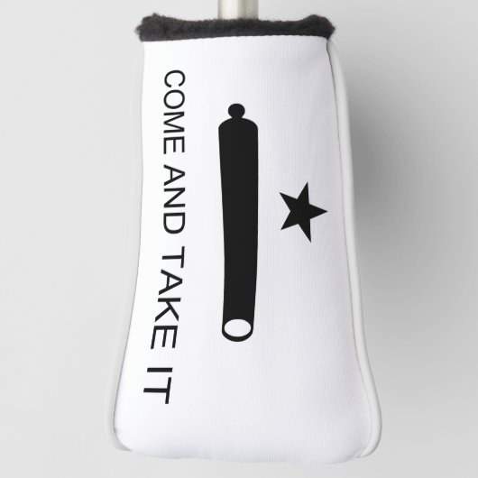 Kom en neem het Vlag (TX) Golf Head Hoesje Golfheadcover (Draai 90)