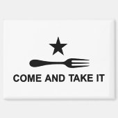 Kom en neem het vork magneet (Voorkant)