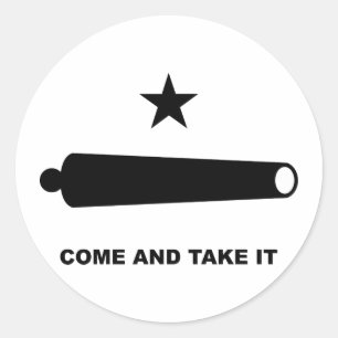 Kom en neem het zachter. ronde sticker