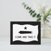 Kom en pak de vlag ~ Texas Briefkaart (Staand voorkant)