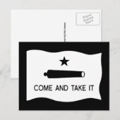 Kom en pak de vlag ~ Texas Briefkaart (Voorkant / Achterkant)