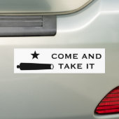 Kom en pak de vlag ~ Texas Bumpersticker (Op auto)