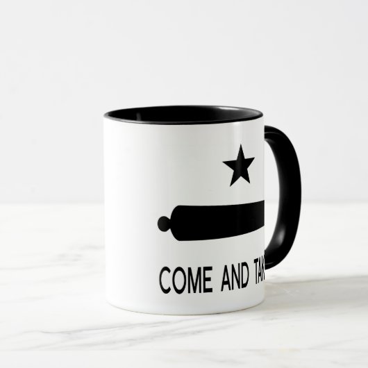 Kom en pak de vlag ~ Texas Mok (Voorkant rechts)