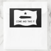 Kom en pak de vlag ~ Texas Rechthoekige Sticker (Tas)