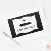 Kom en pak de vlag ~ Texas Rechthoekige Sticker (Envelop)