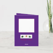 Kom en pak het! Zwarte kerstkaart voor kerstKat Feestdagen Kaart (Achterkant)