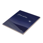 Kom en zie Kerst Keramische Tegel Tegeltje (Zijkant)