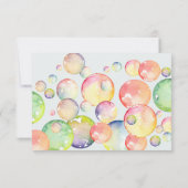 Kom er even bij! Zeepbellen verjaardag kind Bedankkaart (Achterkant)