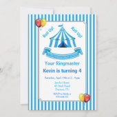 Kom erbij! Kom erbij! Circus Verjaardagsfeest Blau Kaart (Voorkant)