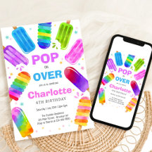 Kom Even Langs Ijsjes Pop Kids Verjaardagsuitnodig