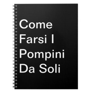 Kom Farsi i Pompini da Soli: Taccuino Notitieboek