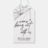 Kom feest met ons Halloween-feest Cadeaulabel (Voorkant)