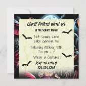 Kom feesten met ons Zombie, Clown, Vamp Halloween (Achterkant)