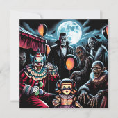 Kom feesten met ons Zombie, Clown, Vamp Halloween (Voorkant)