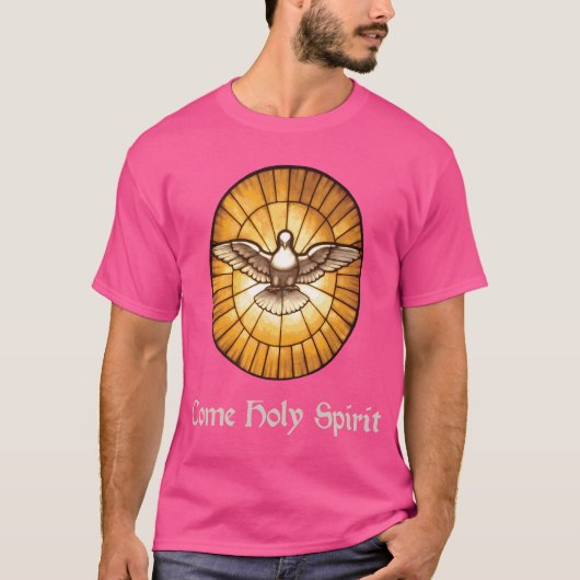 Kom Heilige Geest Duif Peter Dome T-shirt (Voorkant)
