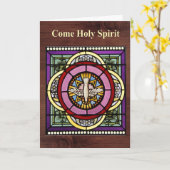 Kom Heilige Geest Kaart (Gele Bloem)