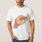 Kom hier Hand Sign Gesture T-shirt (Voorkant)