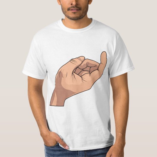 Kom hier Hand Sign Gesture T-shirt (Voorkant)