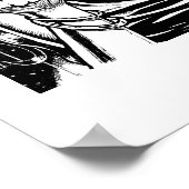 "Kom hier" - Illustratie door Tracy Lesch Poster (Hoek)