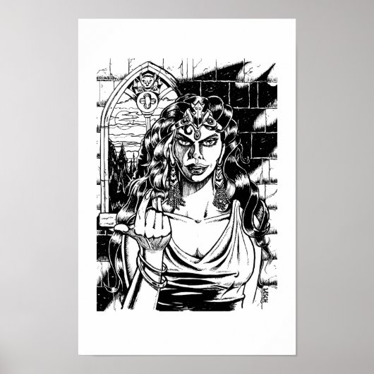 "Kom hier" - Illustratie door Tracy Lesch Poster (Voorkant)