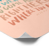 Kom hier - Inspirerend prijsopgave art ca Poster (Hoek)