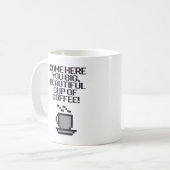 Kom hier, mooie Koffiebeker! Koffiemok (Voorkant links)