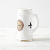 Kom Holla! Fleur-de-lis Circle Logo Bierpul (Voorkant rechts)