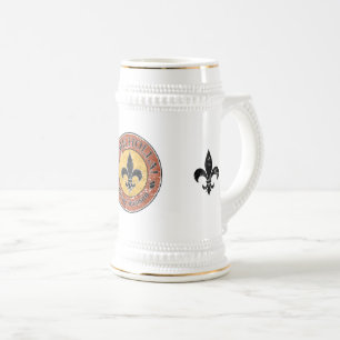 Kom Holla! Fleur-de-lis Circle Logo Bierpul