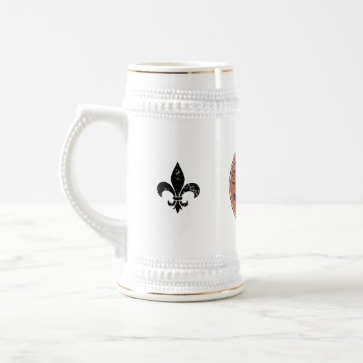 Kom Holla! Fleur-de-lis Circle Logo Bierpul (Links)