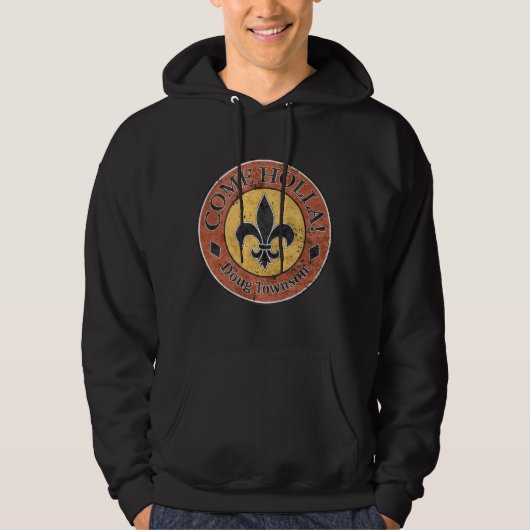 Kom Holla! Fleur-de-lis Circle Logo Hoodie (Voorkant)