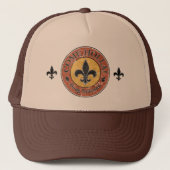 Kom Holla! Fleur-de-lis Circle Logo Trucker Pet (Voorkant)