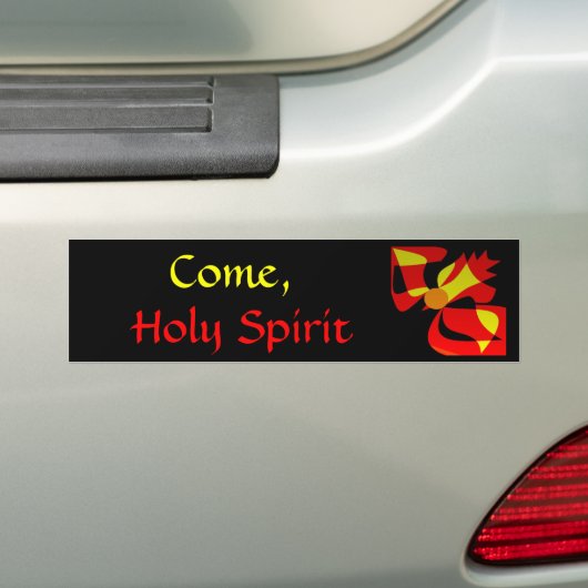 KOM, HOLY SPIRIT BUMPERSTICKER (Op auto)