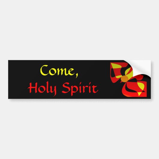 KOM, HOLY SPIRIT BUMPERSTICKER (Voorkant)