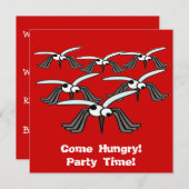 Kom Hongaar! Party Time! Uitnodiging (Voorkant / Achterkant)