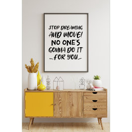 Kom in beweging! Motivatie prijsopgave Poster