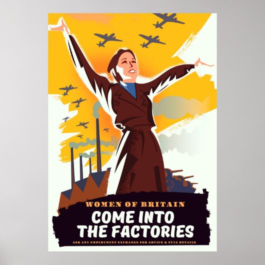 Kom in de Factories Poster (Voorkant)