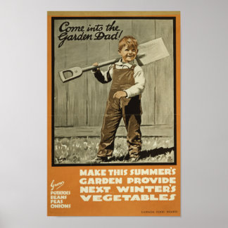 Kom in de tuin. poster