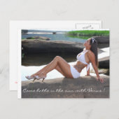 Kom in de zon met Venus. Briefkaart (Voorkant / Achterkant)