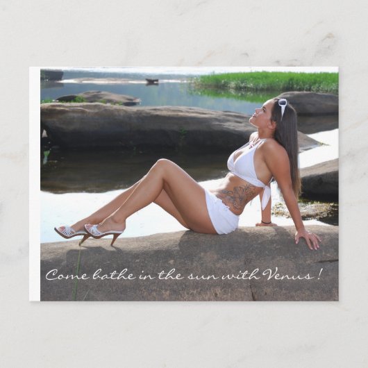 Kom in de zon met Venus. Briefkaart (Voorkant)