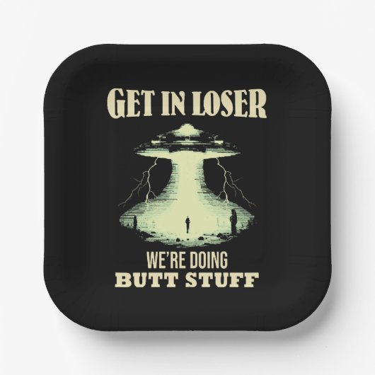 Kom in Loser - we doen kont dingen Papieren Bordje (Voorkant)