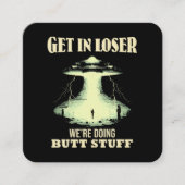 Kom in Loser - we doen kont dingen Vierkante Visitekaartje (Voorkant)