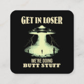 Kom in Loser - we doen kont dingen Vierkante Visitekaartje (Achterkant)